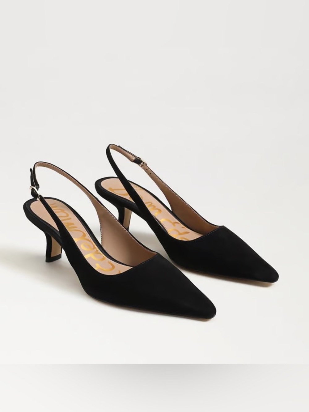 Sam Edelman Bianka Slingback Pump in Black Suede